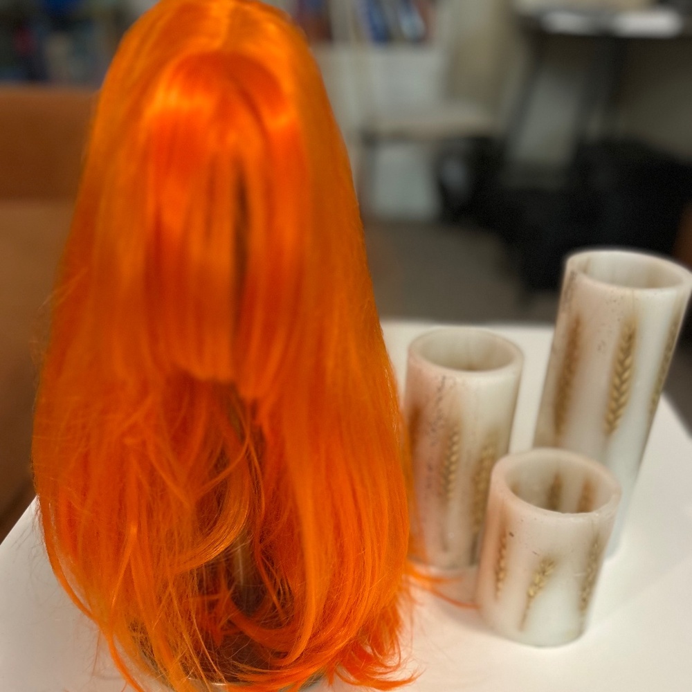 Orange wig